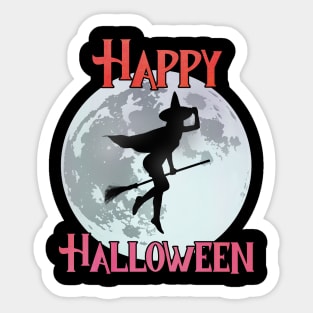 Happy Halloween - The Flying Witch Sticker